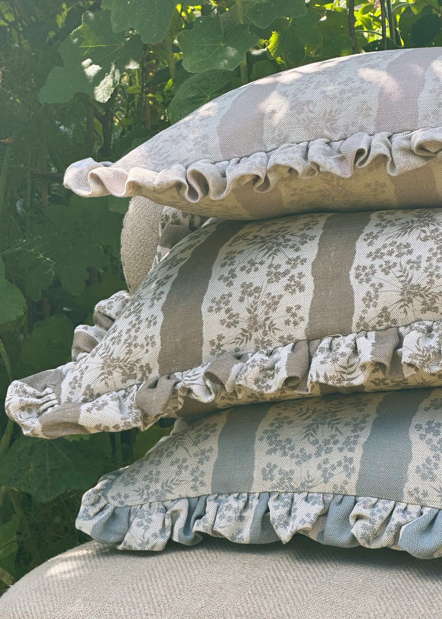 FAIRYLACE CLAY ~ LUMBAR RUFFLE CUSHION