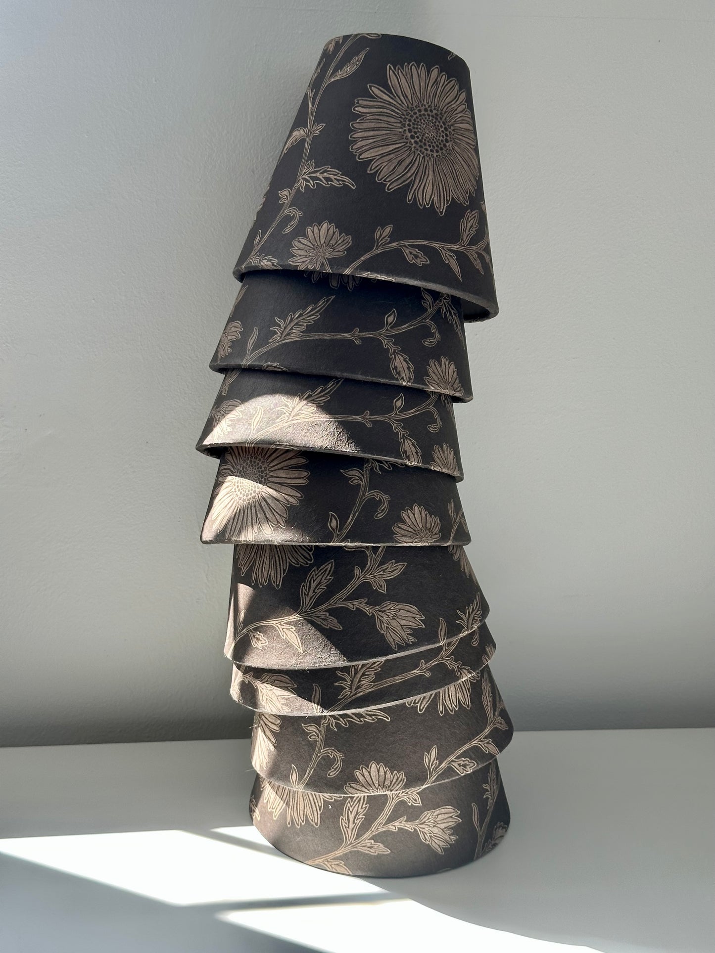 CANDLE CLIP LAMPSHADE ~ MOONPENNY WALNUT