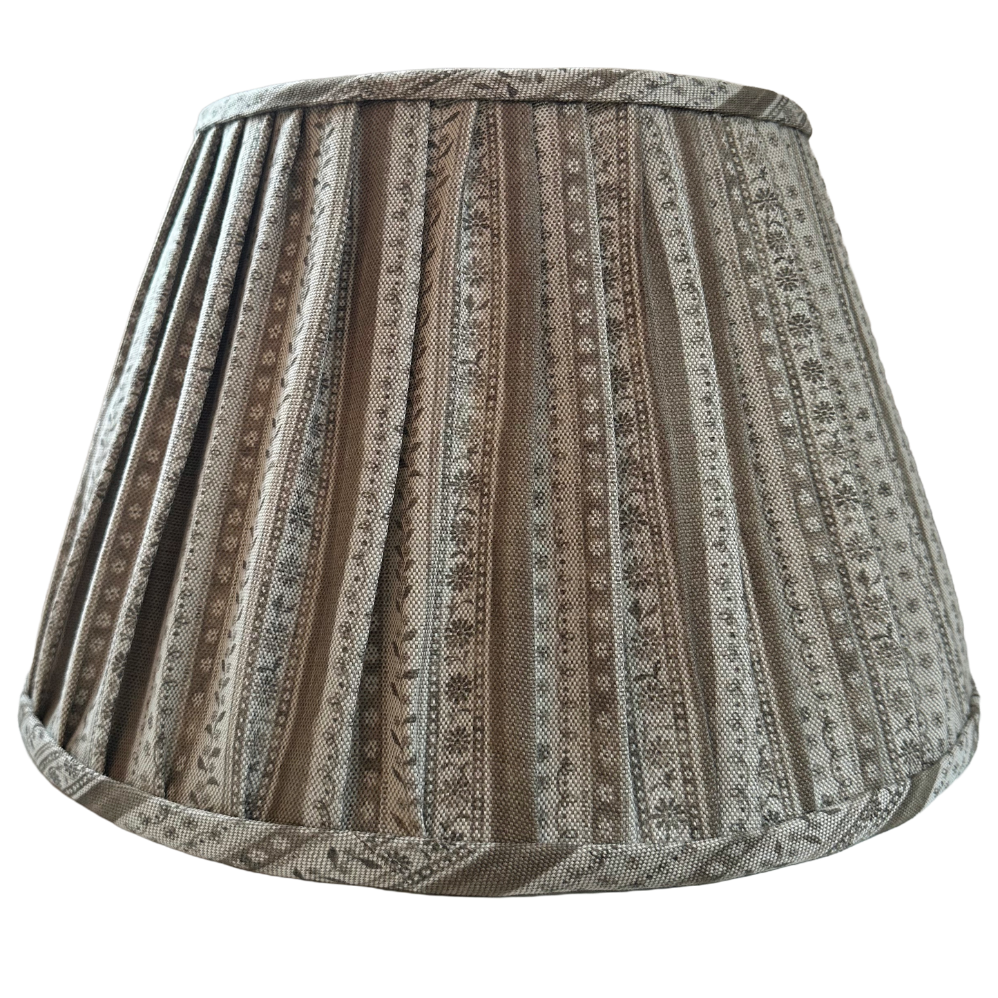 16" SOFT GATHERED LAMPSHADE ~ DAISY CHAIN CLAY