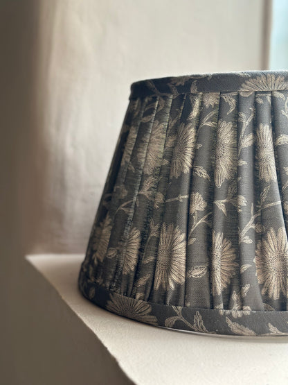 14" SOFT GATHERED LAMPSHADE ~ MOONPENNY WALNUT