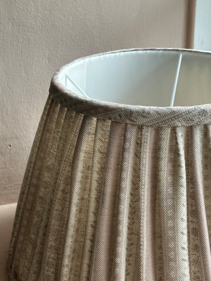 14" SOFT GATHERED LAMPSHADE ~ DAISY CHAIN PEACH BLOSSOM