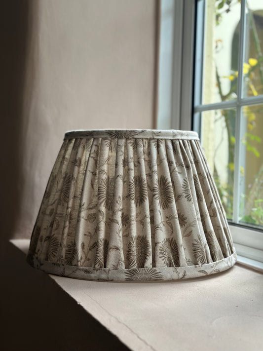 16" SOFT GATHERED LAMPSHADE ~ MOONPENNY CLAY