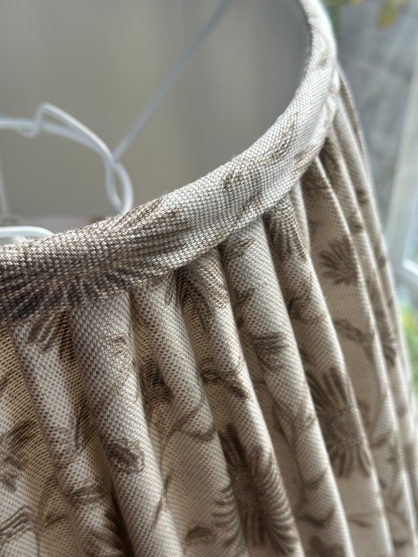 16" SOFT GATHERED LAMPSHADE ~ MOONPENNY CLAY