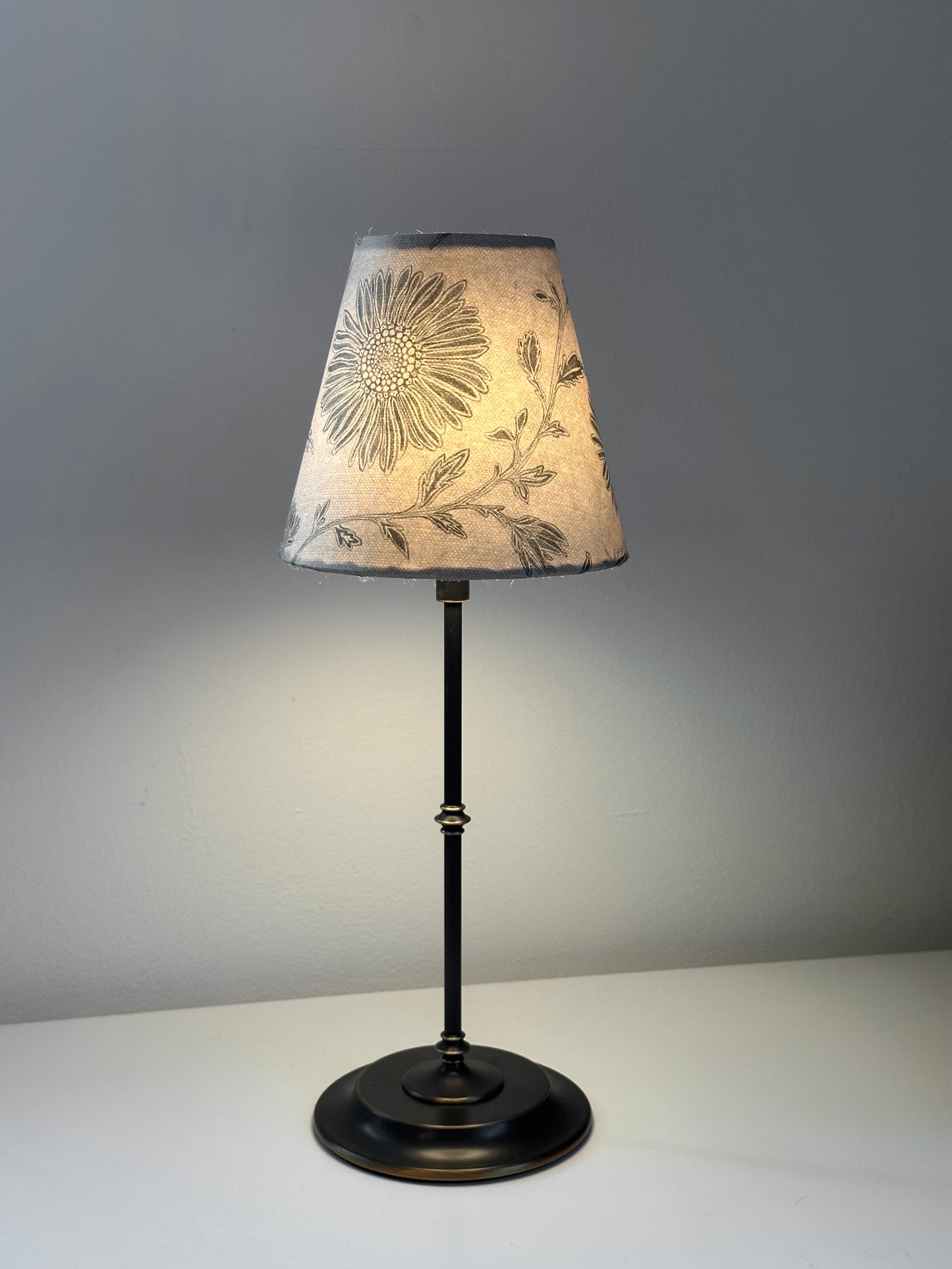 CANDLE CLIP LAMPSHADE ~ MOONPENNY FLAX FLOWER