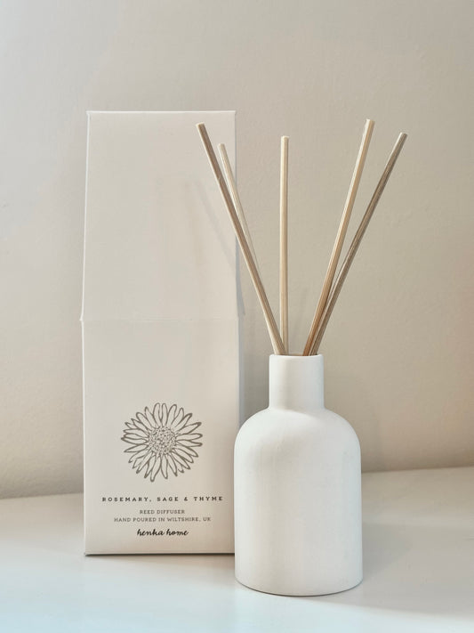 CERAMIC DIFFUSER ~ ROSEMARY, SAGE & THYME
