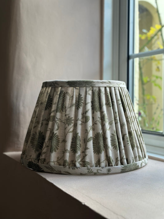 14" SOFT GATHERED LAMPSHADE ~ MOONPENNY MOSS