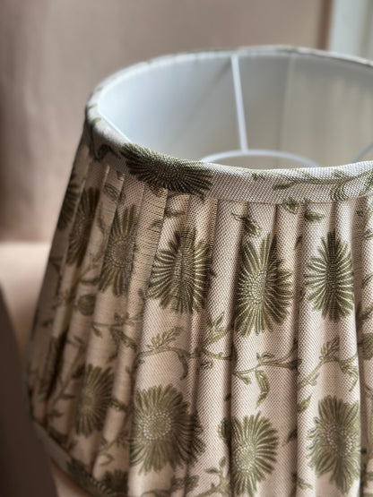 14" SOFT GATHERED LAMPSHADE ~ MOONPENNY MOSS