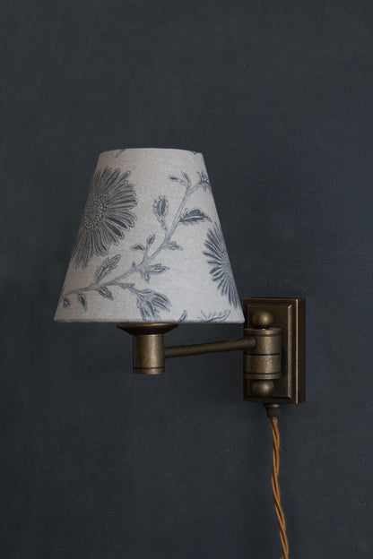 CANDLE CLIP LAMPSHADE ~ MOONPENNY FLAX FLOWER
