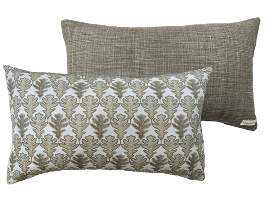 BROADLEAF CLAY ~ OBLONG CUSHION