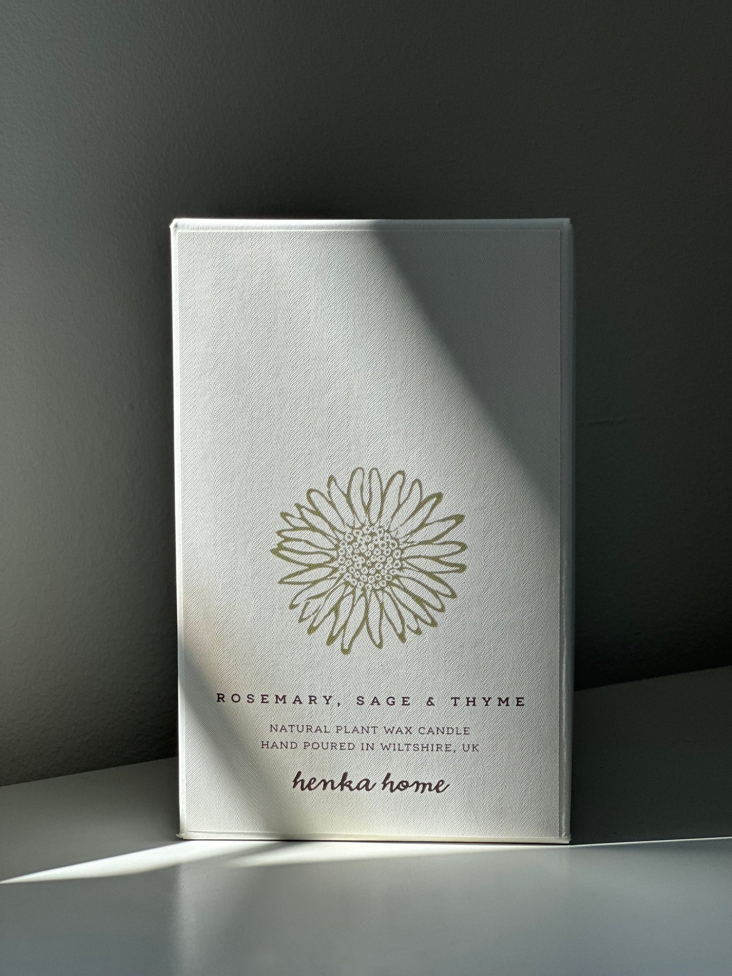 CERAMIC CANDLE ~ ROSEMARY, SAGE & THYME