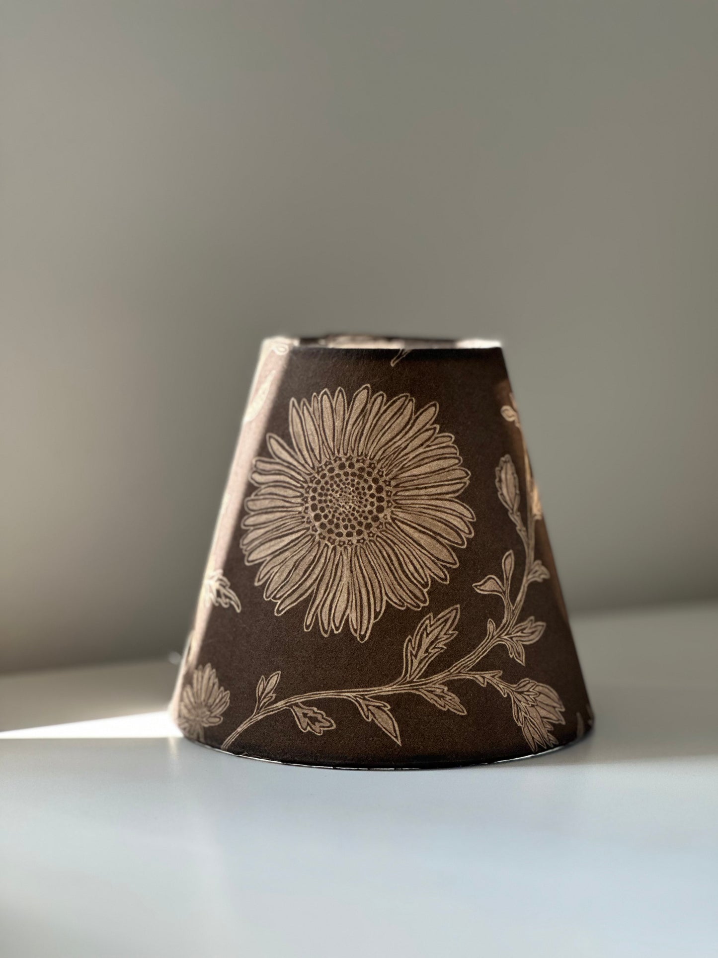 CANDLE CLIP LAMPSHADE ~ MOONPENNY WALNUT