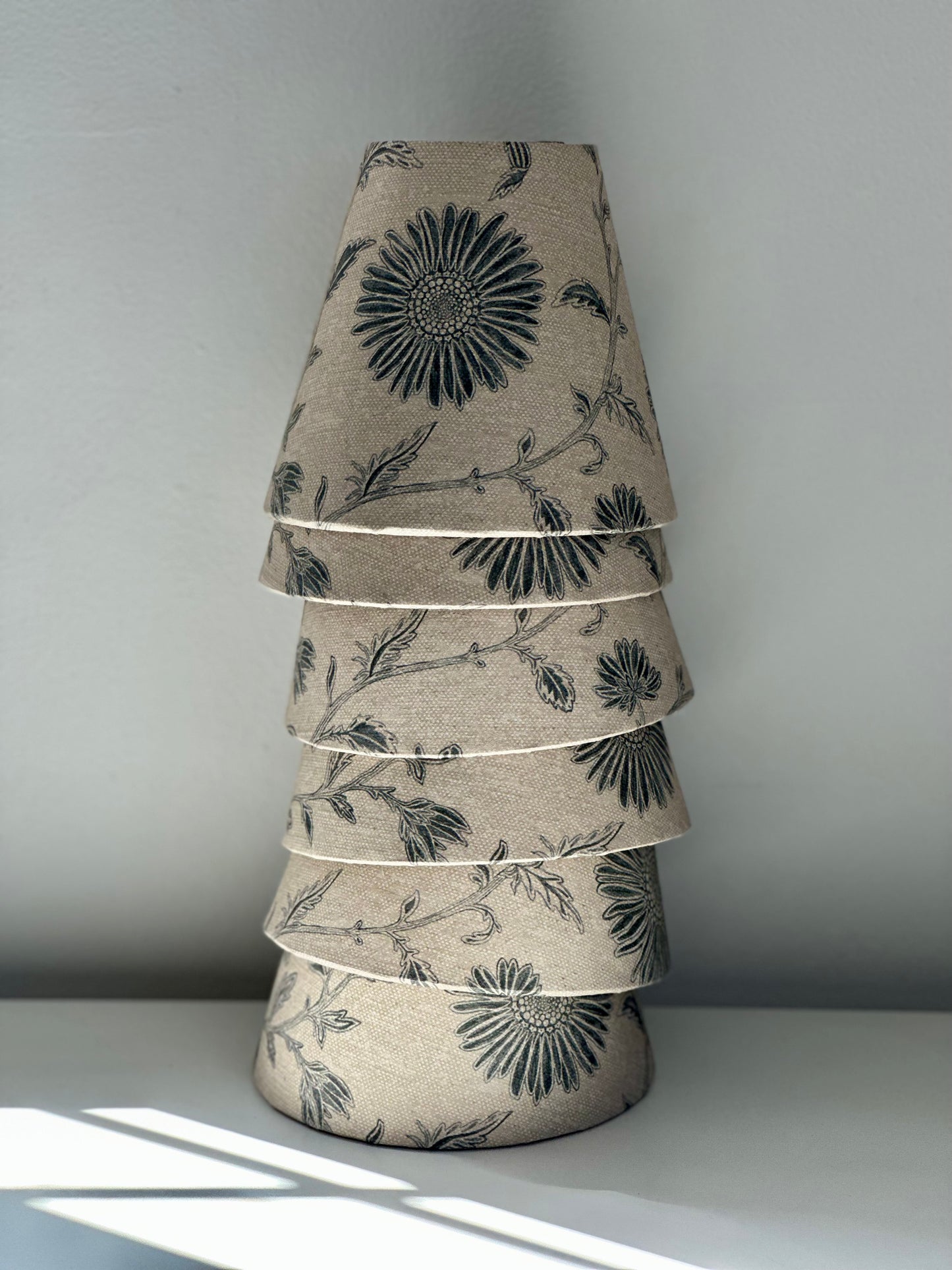 CANDLE CLIP LAMPSHADE ~ MOONPENNY FLAX FLOWER
