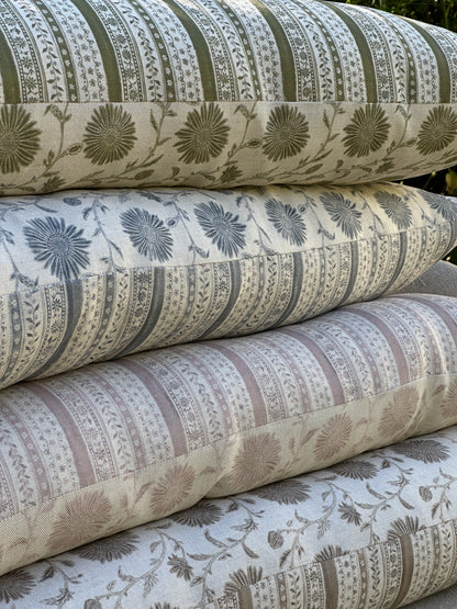 MOONPENNY/DAISY CHAIN MOSS ~ LUMBAR CUSHION