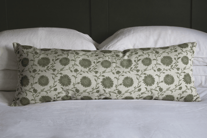 MOONPENNY/DAISY CHAIN MOSS ~ LUMBAR CUSHION