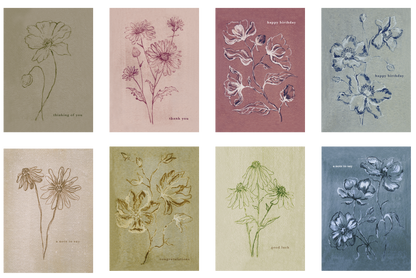 'A CARD FOR EVERY OCCASION' - PACK OF 8 GREETINGS CARDS