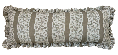FAIRYLACE CLAY ~ LUMBAR RUFFLE CUSHION