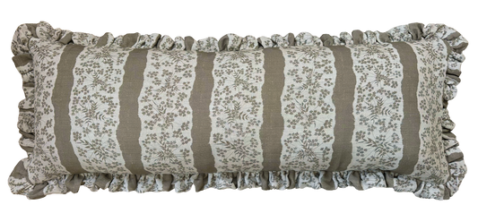 FAIRYLACE CLAY ~ LUMBAR RUFFLE CUSHION