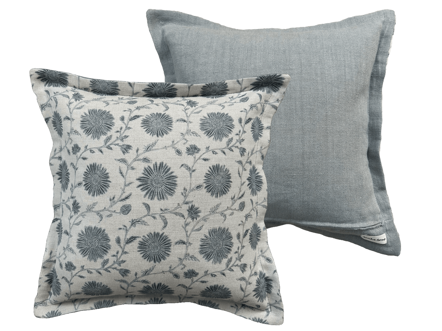 MOONPENNY FLAX FLOWER ~ SQUARE CUSHION
