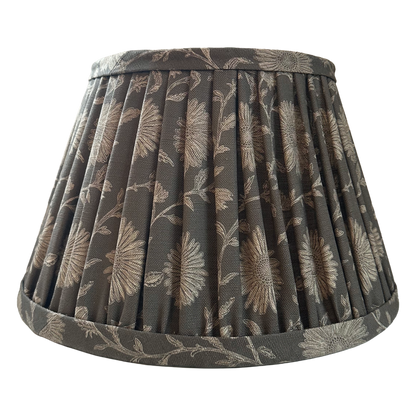 14" SOFT GATHERED LAMPSHADE ~ MOONPENNY WALNUT